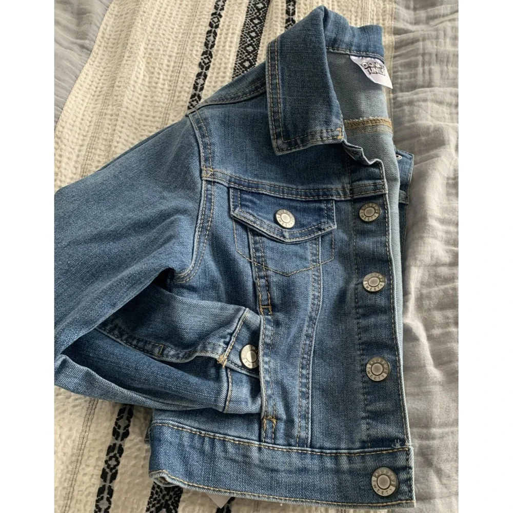 Looney Tunes‎ TWEETY BIRD Girls XS 4/5 THATS ALL FOLKS Blue Denim Jean Jacket